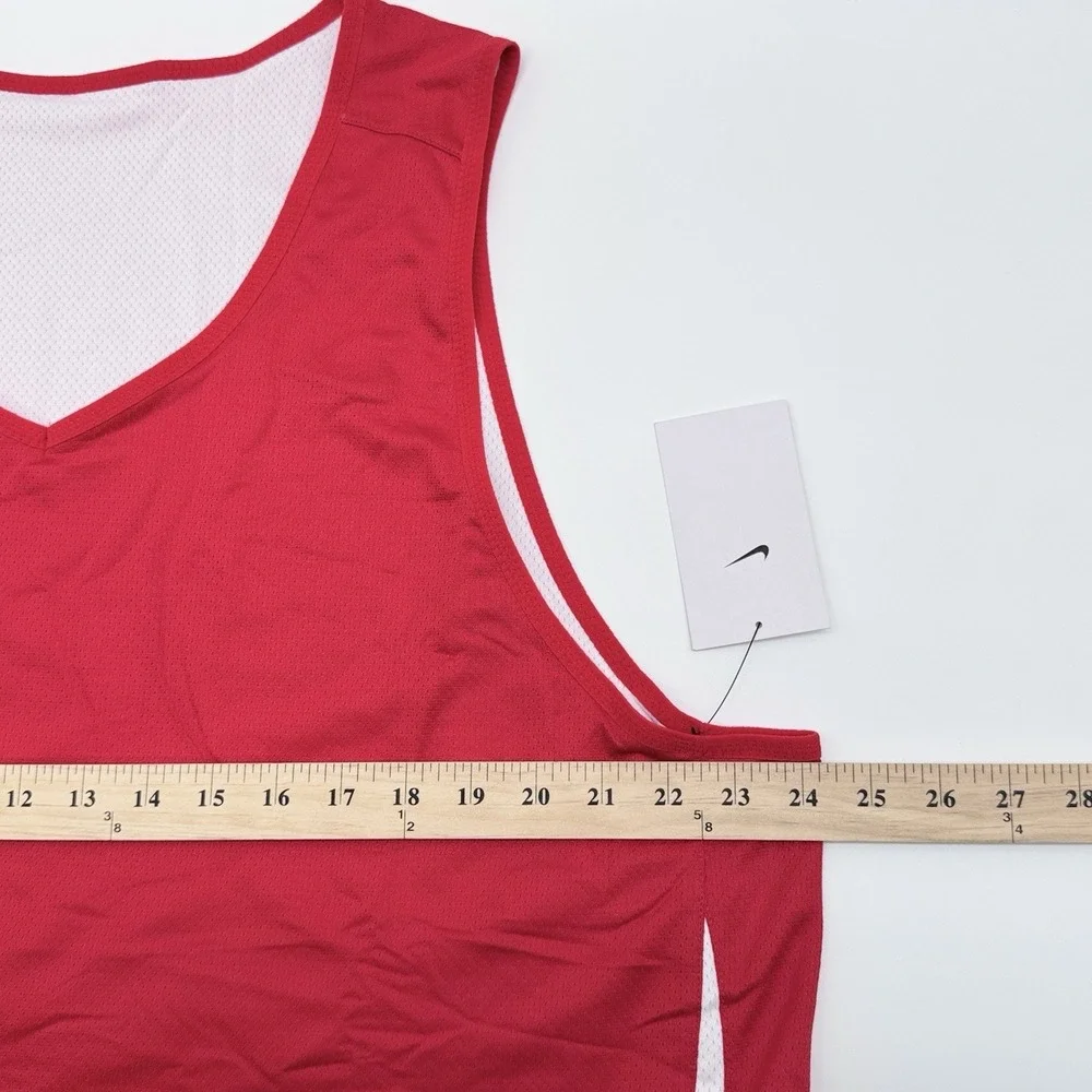 Nike Basketball Jersey Men's XXL Reversible Red And White Sleeveless Shirt
